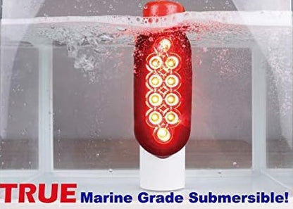 Trailer Guide Post Pipe Guide Light Set LED Submersible DOT EZ Install (A)