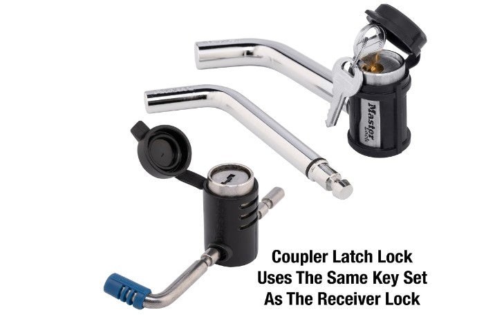 Master Lock Key Alike Set with Receiver and Coupler Latch Locks (2pcs Set)(A)