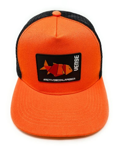 VENSE-HAT/CAP FLAT ORANGE RUBBER PATCH VENSELURES