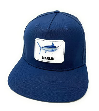 VENSE-HAT FLAT BLUE RUBBER PATCH MARLIN