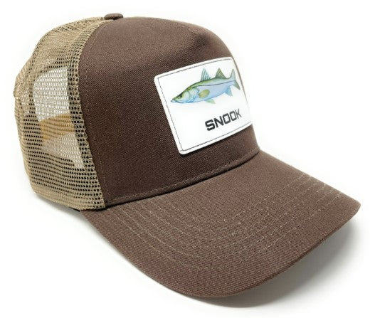 VENSE-HAT/CAP RUBBER PATCH SNOOK-BROWN