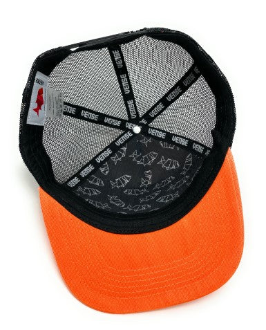 VENSE-HAT/CAP FLAT ORANGE RUBBER PATCH VENSELURES