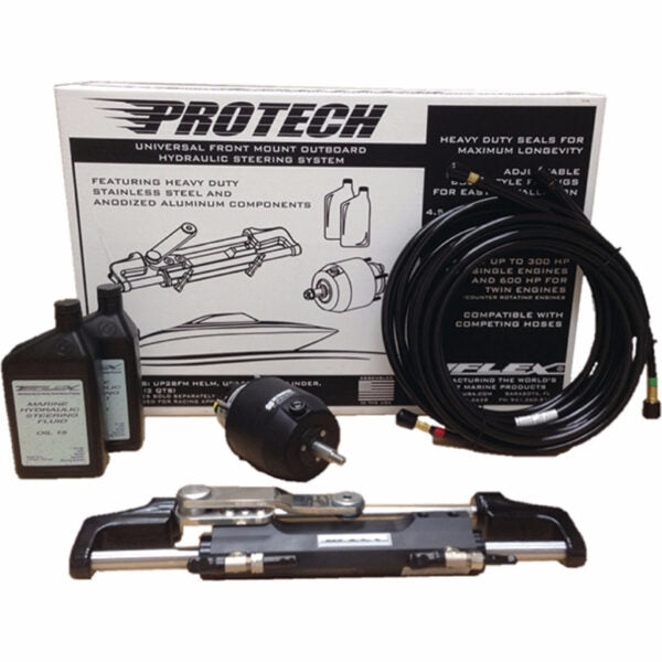 Uflex Protech Front Mount Outboard Hydraulic Steering Packages