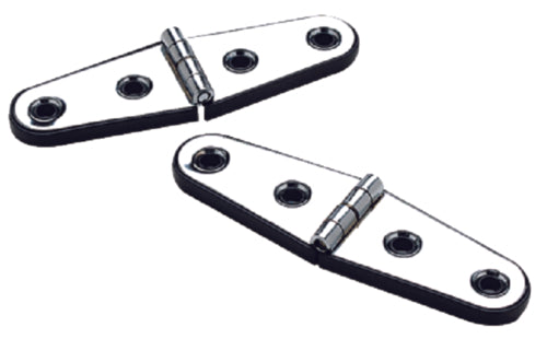 STRAP HINGES W/BASE (Stainless Steel 4" x 1-1/16" )