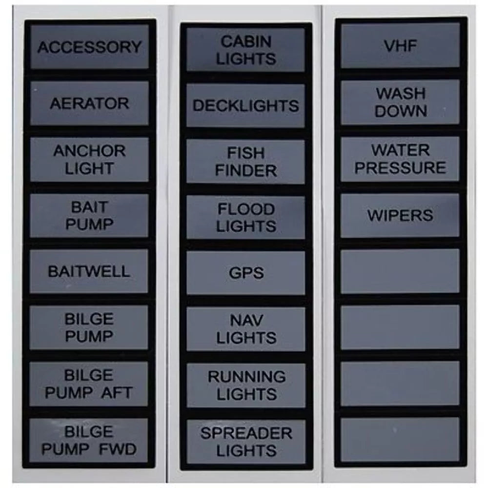 Marpac Switch Panel Label Kit