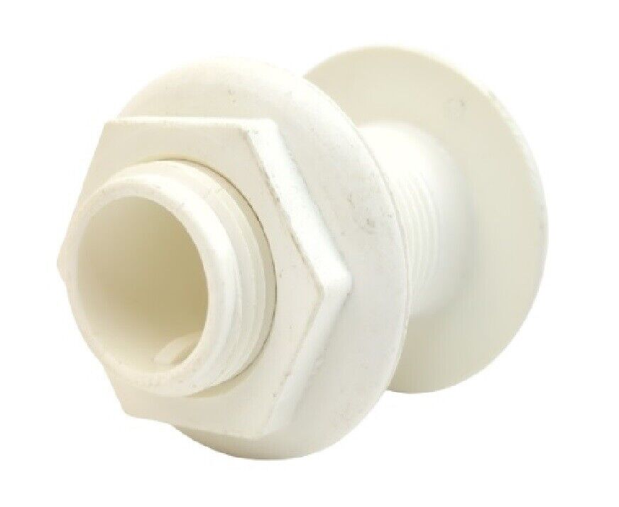 Forespar Thru-Hull Connectors - Plastic 251 SERIES - FULL THREADED/MUSHROOM HEAD