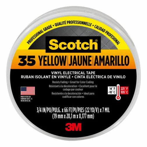 3M Scotch Vinyl Color Coding Electrical Tape 35