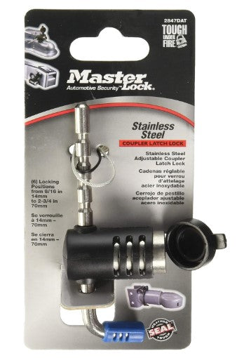 Master Lock  Stainless steel Adjustable Couper Latch Lock 2847DAT (A)