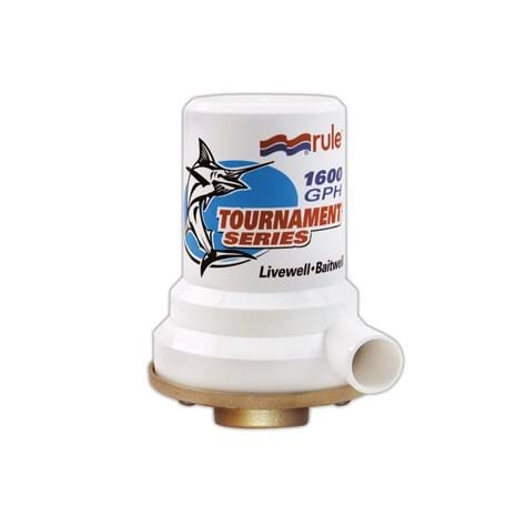 Rule Tournament Series Bronze Base Livewell Pump - 1,600 GPH