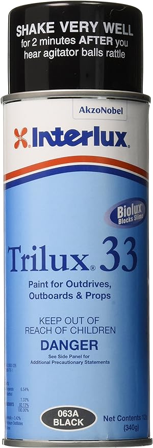 INTERLUX / INTERNATIONAL PAINT TRILUX-33 AEROSOL 16oz Black